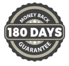 money-back guarantee of 180 days