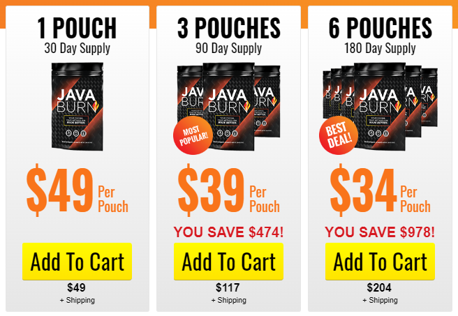 Java Burn Pricing